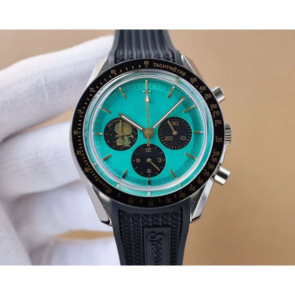 Montre de créateur pour hommes Omigas 2023 Nouveaux hommes d'affaires européens Loisirs en acier inoxydable Calendrier à 6 broches Montre à quartz pour hommes Boîtier en acier inoxydable Sea Master