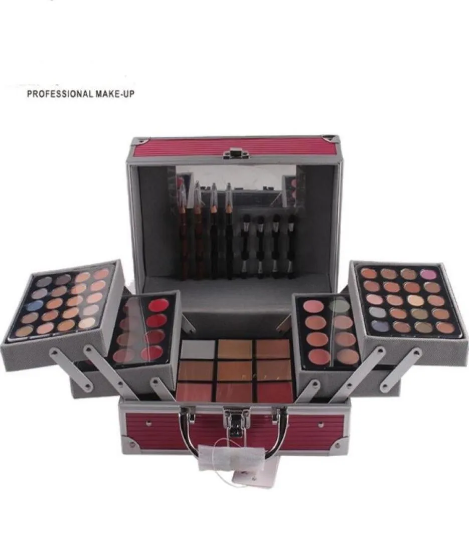 New Pattern Professional Makeup Palette Cosmetic Box Bronzers Highlighters Blush Makeup Face Powder Case Eye Shadow Kits Wholesal3947106