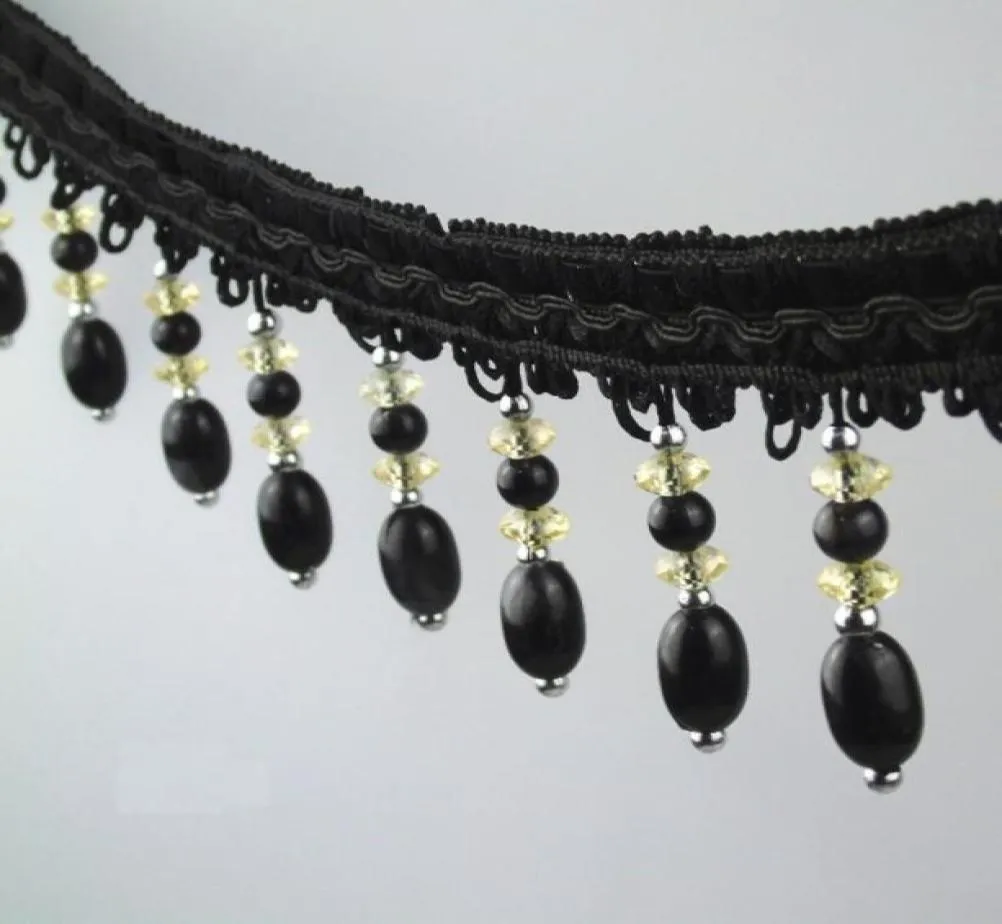Typ8 12Meter Rhinestone Pärlhänge hängande spetsband för fönstergardiner Bröllopsfest dekorera kläder Sying DIY3594623