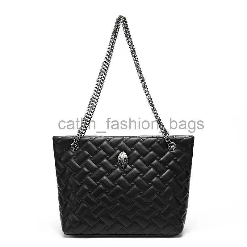 Bolsos de hombro New Kurt Geiger Black Diamond Grid Bolsa de hombro Bolsos de hombro Bags de metal Cabezal de águila Bolso de mano Womencatlin_fashion_bags