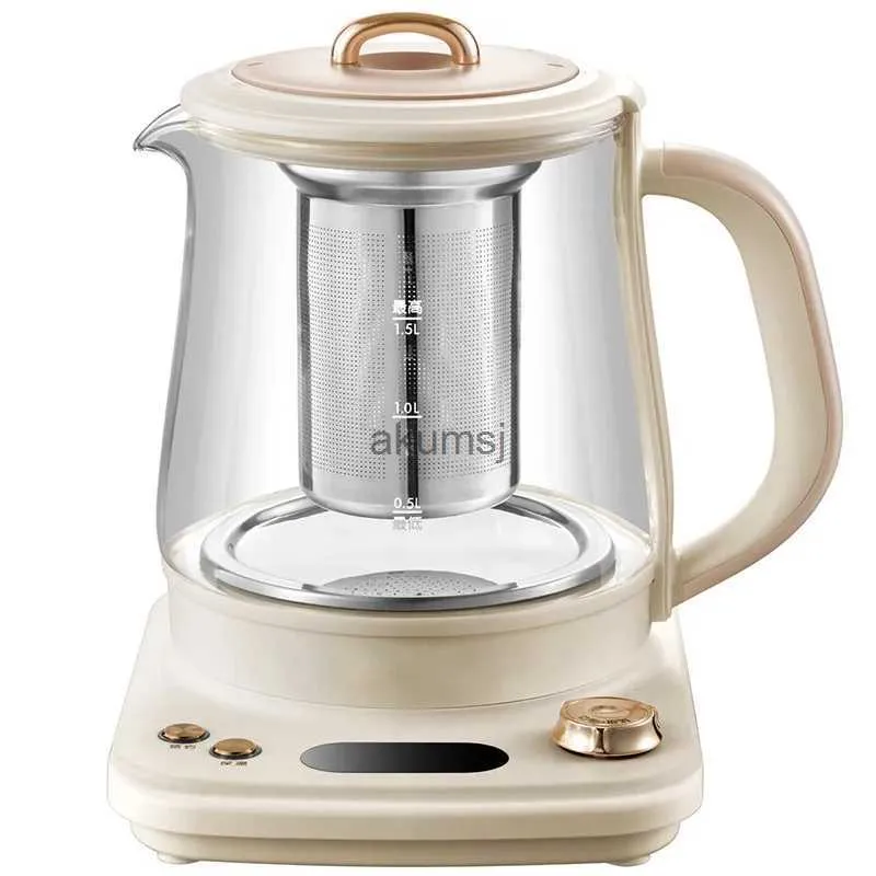 Electric Kettles 1500ML Electric Kettle Glass Portable Household Health Preserving Pot Tea Pot Cooking Machine Water Boiling Kettle 220V YQ240109