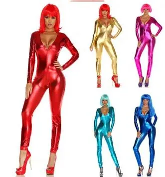 Costumes Métallique Noir Lycra Spandex sans Tête De Main Body Catsuit Fête D'Halloween