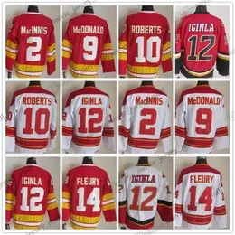 1972-1999 CCM Vintage College Hockey Jerseys 2 Al Macinnis 9 Lanny McDonald Gary Roberts Jarome Iginla 14 Theoren Fleury 25 Joe Nieuwendyk Mike Vernon Doug Gilmour