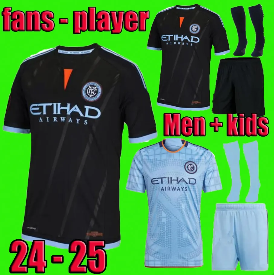 Men Kids 2024 2025 Nowy Jork Away City Soccer Jerseys FC Home Nycfc 24 25 Moralez Keaton Thiago S.Rodriguez Talles Magno Fan Player