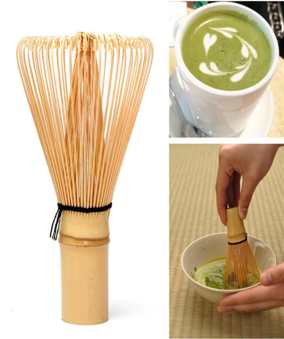 Matcha Frusta Tè Verde Polvere Pennello Bambù Giapponese 80 Prong Naturale Professionale Chasen Teaware Strumento Accessori Da Cucina3209698