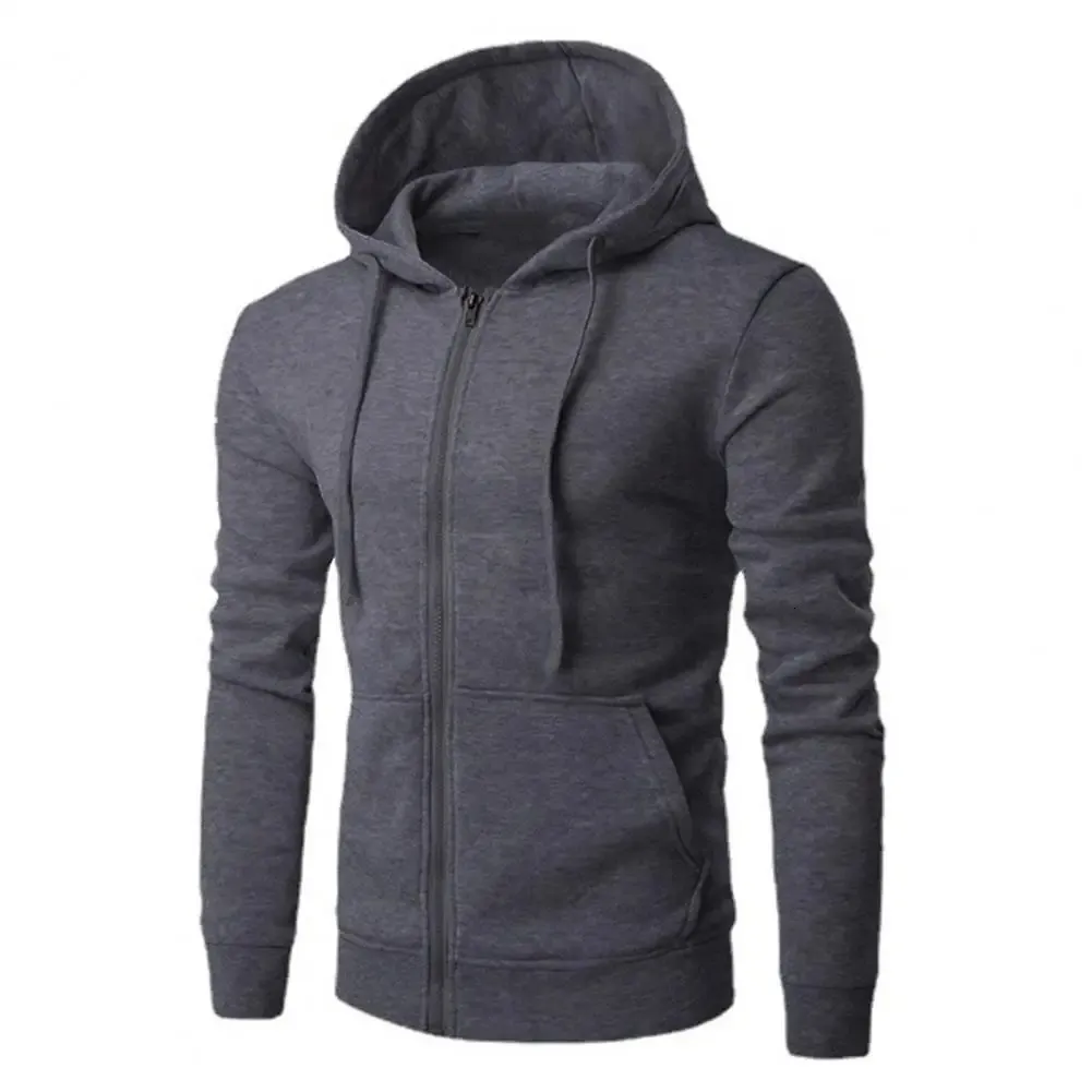 Mannen Sweatshirts Lange Mouw Jasje Hoodie Ritssluiting Mannelijke Hoodies Herfst 240109