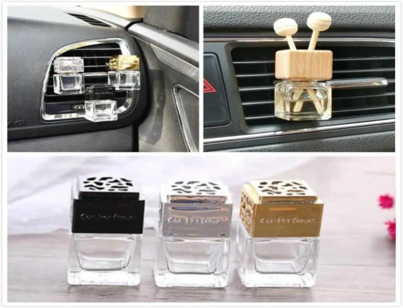 Perfumy samochodowe pusta butelka z klipsem kolorową butelkę z perfumami samochodowymi do samochodu samochodowego samochodów klimatyzator