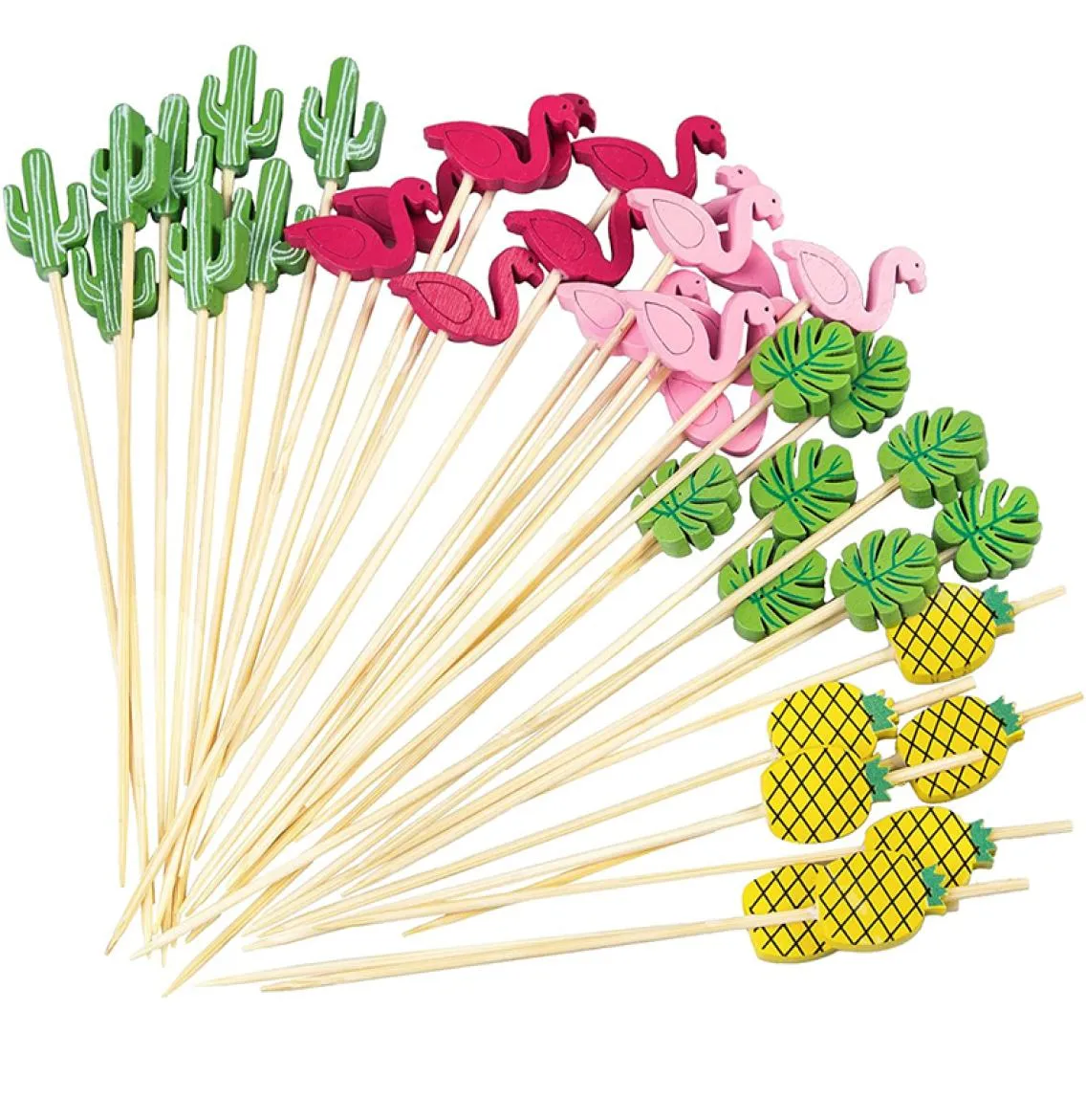 Bar Tools Cocktail Picks Handmade Natural Bamboo Toothpicks for Drinks Appetizer Skewers Sticks Party Supplies XBJK22048400370