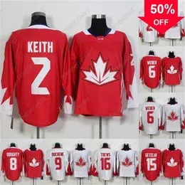 Mag Mit 2016 World Cup of Hockey Jerseys 2 Duncn Keith 6 Shea Weber 8 Drew Doughty 9 Matt Duchene 14 Jamie Benn 15 Ryan Getzlaf Hockey Jersey S-3XL