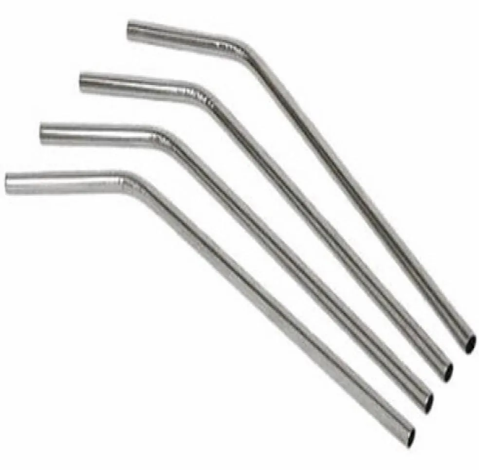 DHL 300pcslot Stainless Steel Straw Steel Drinking Straws 85quot 10g Reusable ECO Metal Drinking Straw Bar Drink3448419