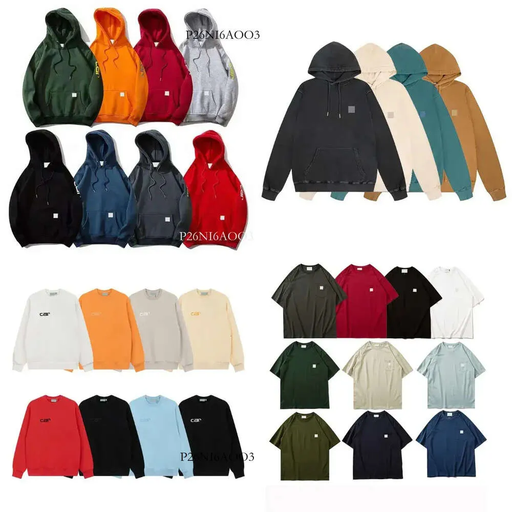 Mens Hoodie Sweatshirt Carhart Designer Hoodie Pullover Jacket Hooded Loose Hip Hop Super Sleeve Casual Print Clothing Carharttles Short 767