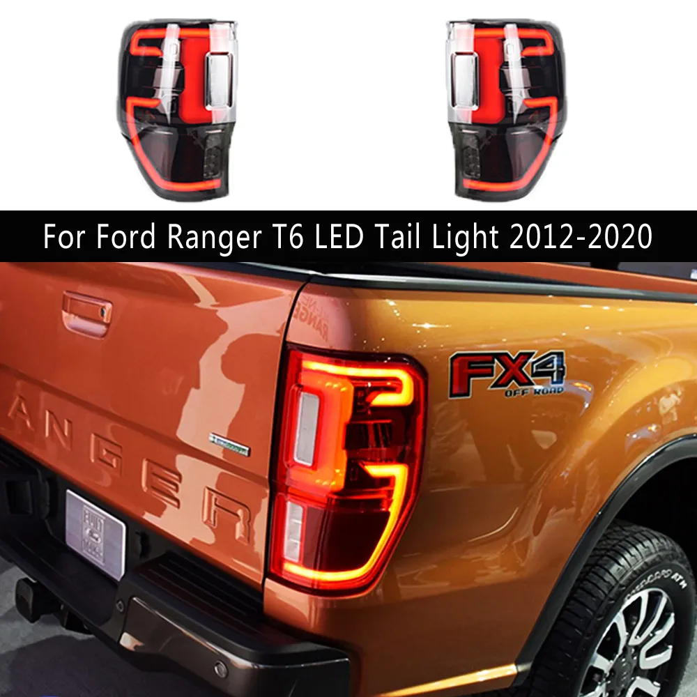 Auto Styling Achterlicht Montage Richtingaanwijzer Rem Achteruit Inparkeren Running Lights Voor Ford Ranger T6 Led-achterlicht 12-20 Verlichting Auto Deel