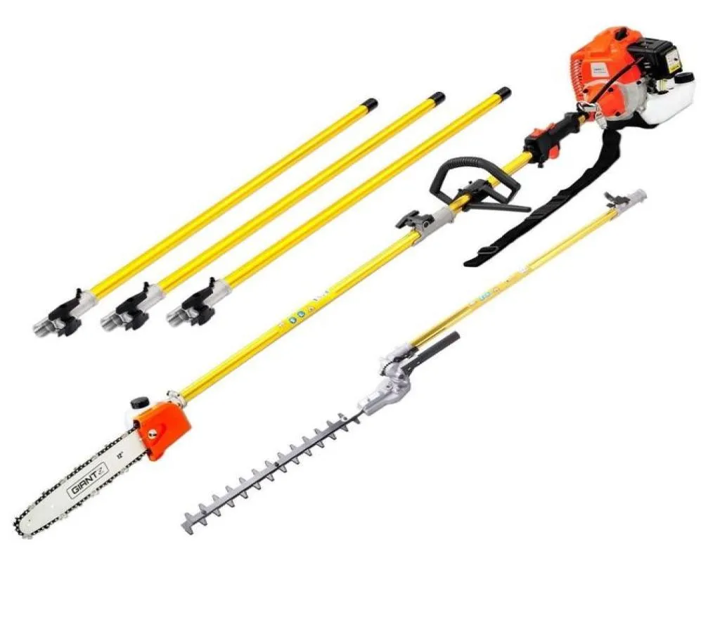 New Model Garden Use Trimmers 2 stroke Engine52CC Gasoline Powered Pole Chain SawHedger Attachment with 3PCS extension4232800