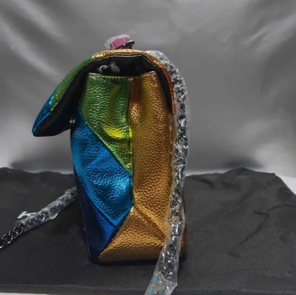 Kurt Eagle Head Bolso de diseñador Rainbow para mujer Panel en contraste uno