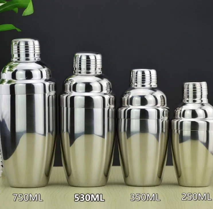 Stainless steel cocktail shaker Drink Mixer Pot Bar Tools Barware accessory 250 350 530 750ml2607145