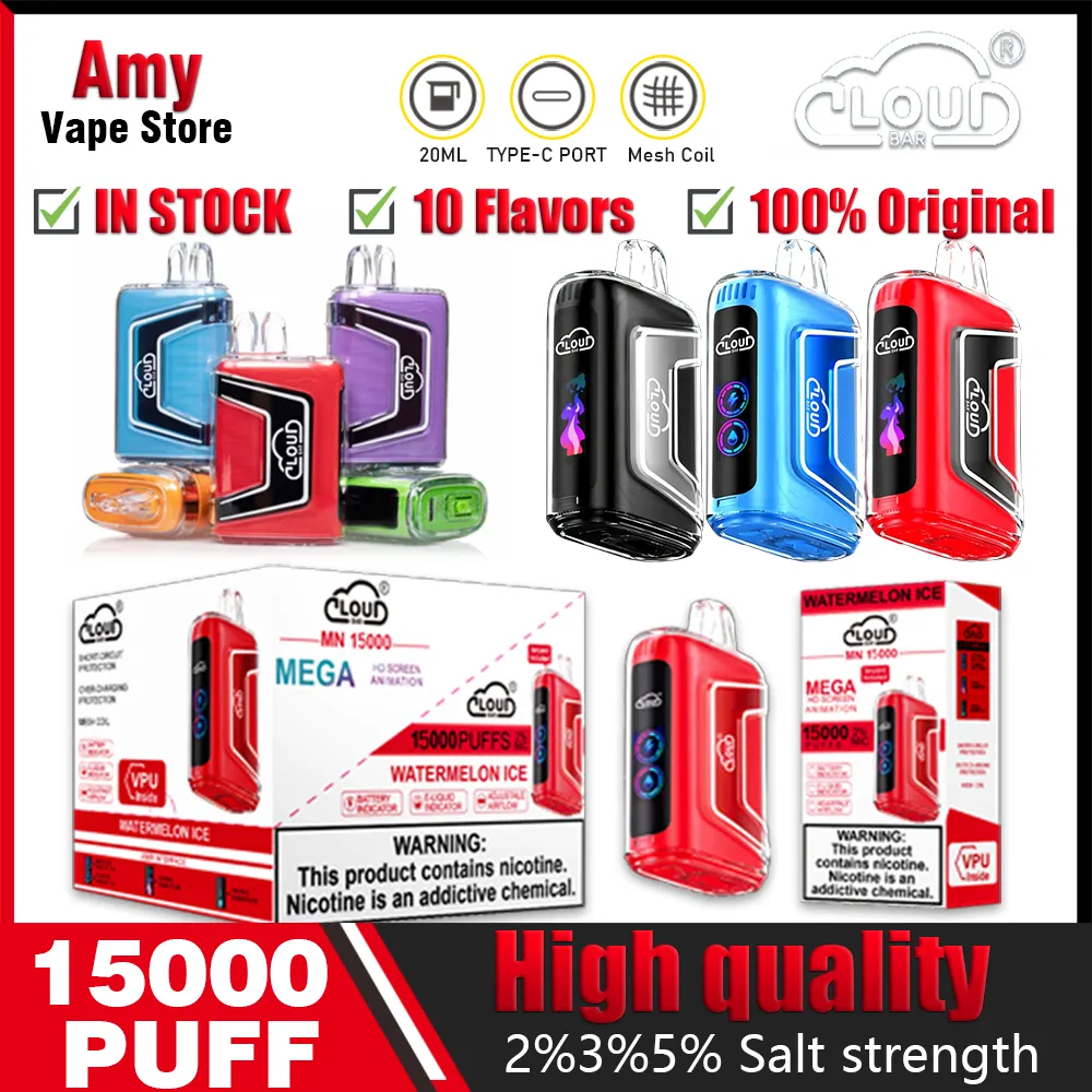20000 puff vape equals how many cigarettes Original Cloud Bar MN 15000 Puffs Disposable E Cigarettes Disposable 20ml E  Liquid Is Larger Than Most Disposable E Liquids And Is Powered Cloudbar VS  RdM Box 15000 Video Review