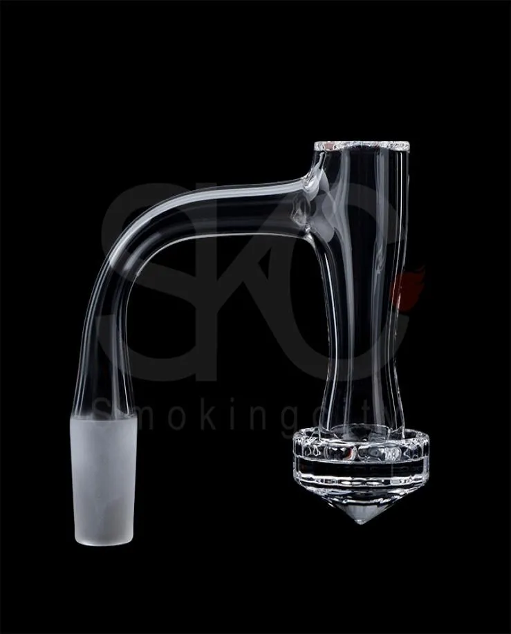 25mm Thickness Smoking Full Weld Diamond Faceted Beveled Edge 10mm 14mm 18mm Quartz banger for Dab Rigs Bongs Pipes5723126