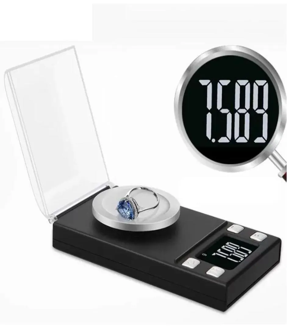 200g x 001g Diamond Gold Balance Weight Scales Black Pocket Electronic LCD Digital Personal Precision Jewelry Scale5709840