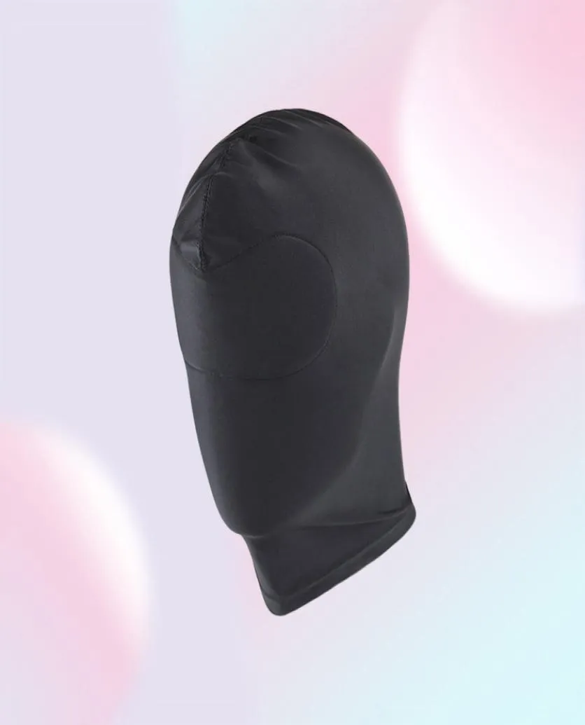 BDSM BONAGE Black Mask Product Fetish SM dla par mężczyzn Kobiety Hood Couse Oko Niewolnik dorosły Game9549137