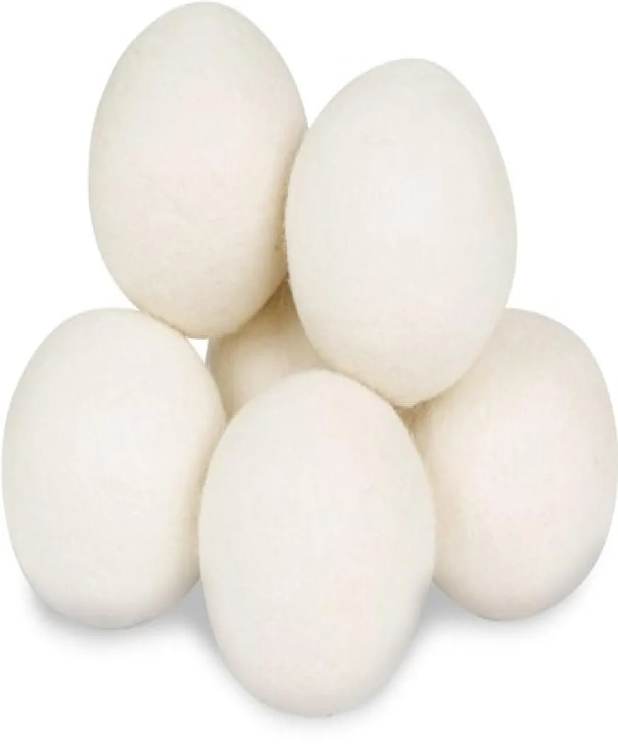 7 cm wollen drogerballen natuurlijke wasverzachter 100 organische herbruikbare ballen wasdrogerballen voor statische elektriciteit vermindert de droogtijd5481645