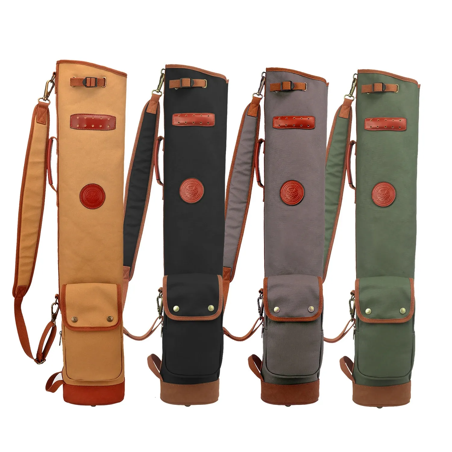 Tourbon Vintage Golf Bag Club Pouch Sunday Bags Fleece Padded Pencil