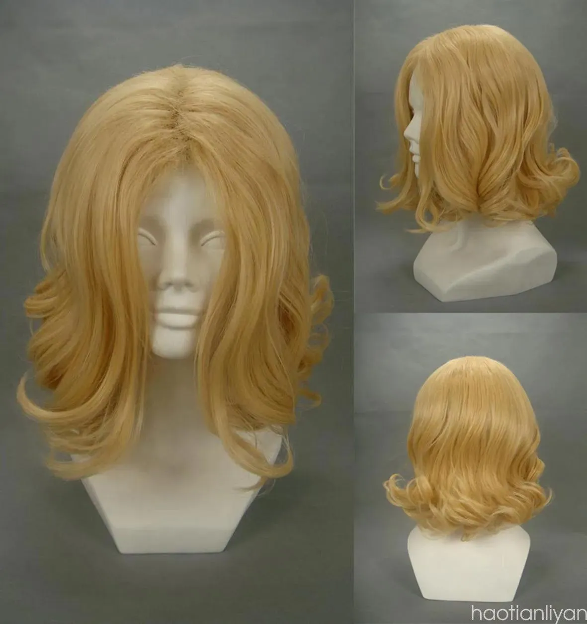 Wigs 40cm Axis Power Hetalia France blond blonde curly anime cosplay synthetic wig