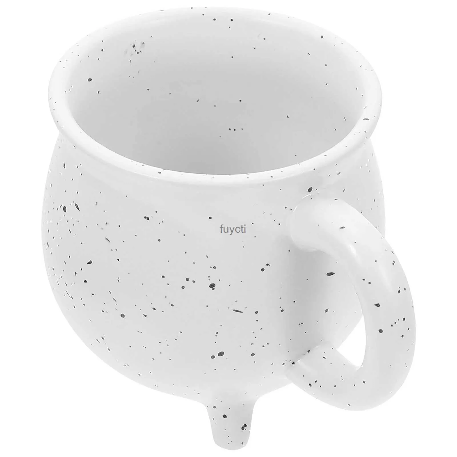 Mugs Witches Brew Cauldron Mug Ceramic Cauldron Coffee Mug Decorative Water Drinking Cups Naughty Mug 450ML Tea Cup Party Favor YQ240109