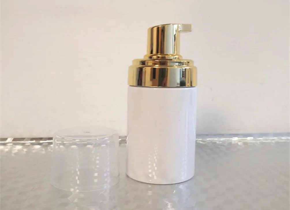 12 stuks 100 ml plastic schuimpompfles hervulbare lege cosmetische fles wimpers reiniger zeep schuimende shampoofles met gouden 201019692848