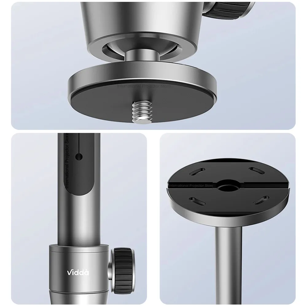 Supporto Per Cellulare In Alluminio 63 Cm, Regolabile 360°, Per YouTube, Streaming, Videochiamate
