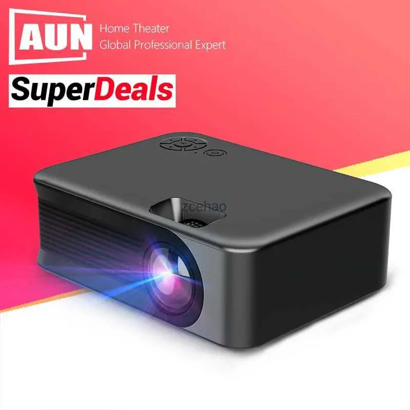 Projectors AUN A30 Portable Projector Home Theatre Smart TV Beamer Laser 3D Cinema Mini LED VideoProjector för 1080p 4K Movie via HD Portl240105