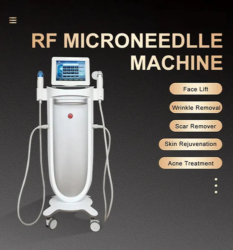 Microneedle fractional RF Machine Micro Micro Feedling رفع الوجه تشديد جهاز تجديد شباب الجهاز التردد الراديوي micronedling إزالة التجاعيد المضادة للشيخوخة