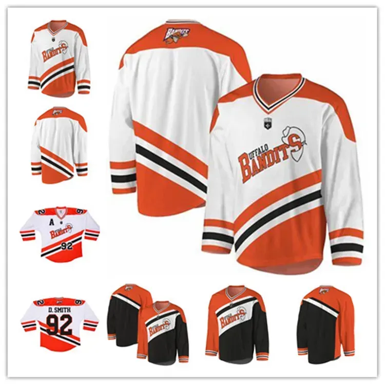 Aangepaste Mens Buffalo Bandits 2023 Nll Hockey Jersey Dhane Smith Matt Vinc Chris Cloutier Jeugd Vrouwen Nick Weiss Justin Martin Elke naam nummer 79