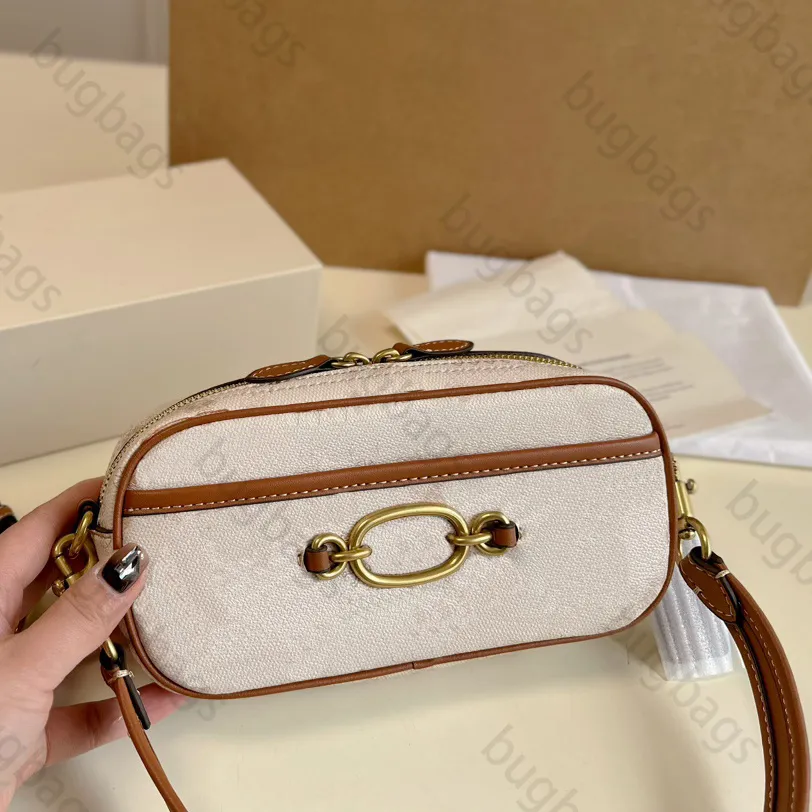 läderdesignväska för kvinna spegel kvalitet märke crossbody väskor purses designer kvinnor väska handväska box forma lyxiga handväskor blixtlås korskroppspåsar med låda