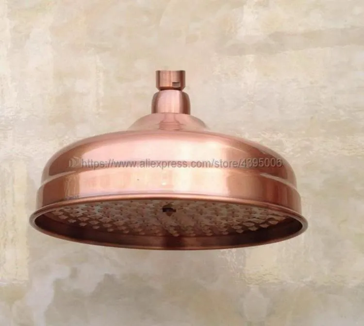 Antique Red Copper Round 8 Inches Rain Shower Head Water Saving Top Spray Rainfall Shower Heads Bsh0544125863