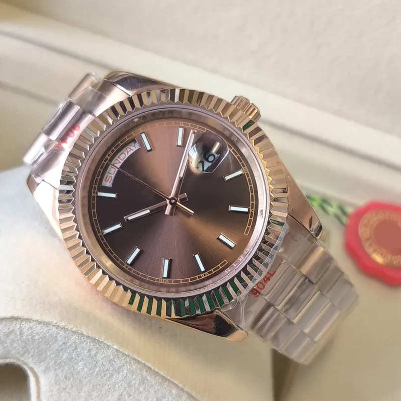 DayDate 40mm montre pour homme montre de luxe 36mm femmes montres 2813 mouvement automatique entièrement en acier inoxydable montre étanche lumineuse mécanique montres cadeaux