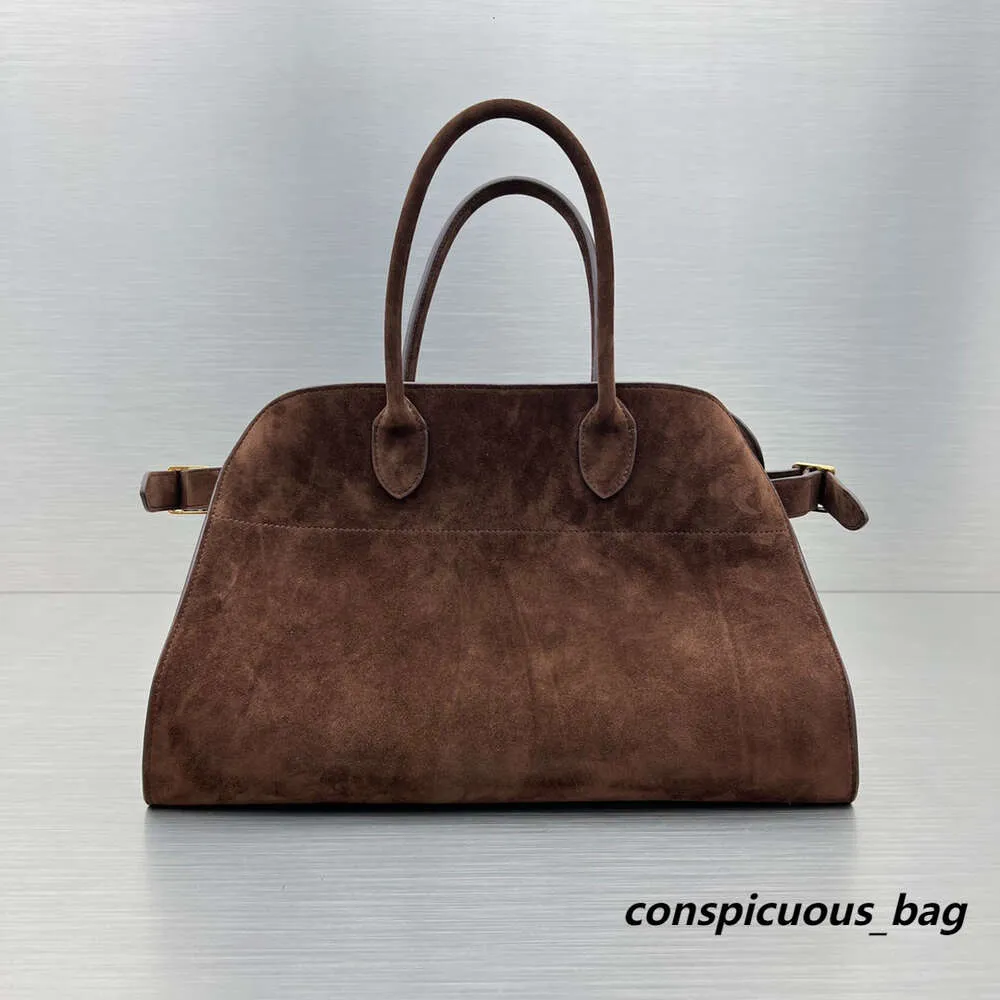 2024 Outono e Inverno A Nova Bolsa Margaux 15 Alcantara Bolsa Crossbody Feminina Estilo de Alta Qualidade Bolsa de Ombro Bolsa Esportiva Feminina Multicolor The Row