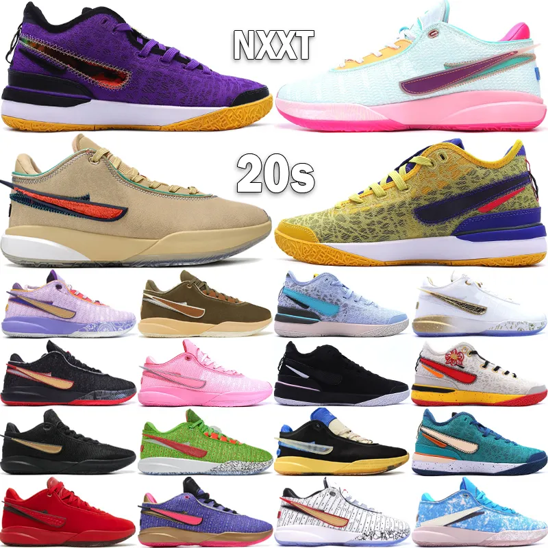 Лучшие мужские баскетбольные кроссовки XX 20s NXXT Gen Trainers The Debut Time Machine Trinity Geode Teal University Red L 20S Уличные кроссовки Размер 40-46