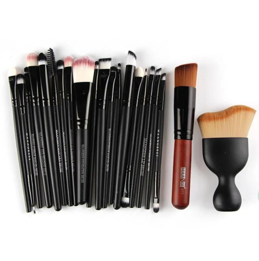 Maange Komplett professionell makeup -kit Full Set Make Up Borstes With Powder Puff Foundation Eyeshadow Cosmetic Brushes 2259274038653