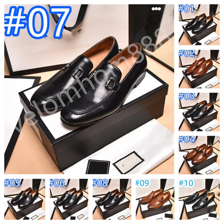 28 Estilo Nueva marca de moda Zapatos de cuero para hombres Zapatos de cuero formales Hombres Oxfords Zapatos de vestir de diseñador de negocios Derby Hombres Zapatos de boda Tallas grandes 38-46