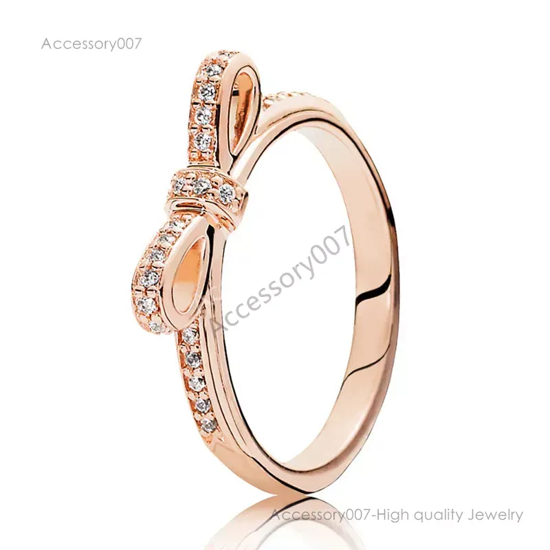 Pierścionki z biżuterii projektanta pierścionki zaręczynowe dla kobiet pierścionki ślubne luksusowe biżuteria Rose złota