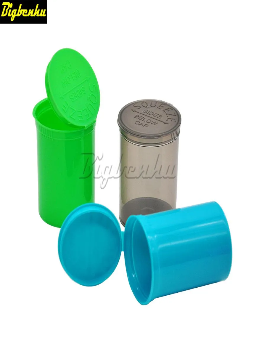 30 Dram leere Squeeze-Pop-Top-Flasche, Fläschchen, Kräuterbox, Acryl-Kunststoff, Aufbewahrungsbehälter, Pillenflaschen-Etui, Box, Kräuterbehälter, Kunststoff, T4284293