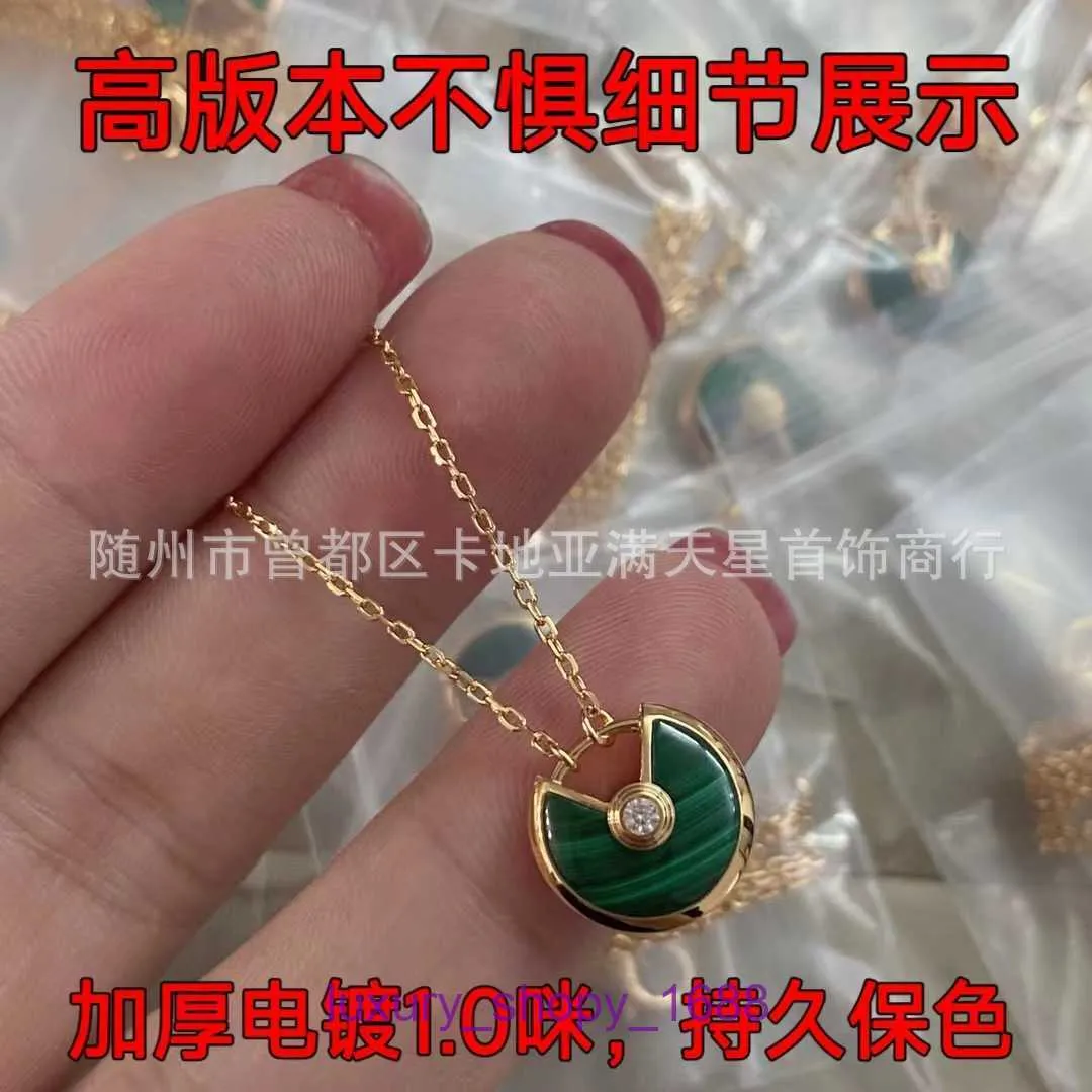 Top Quality Car tires's necklace For women online store gold high version material talisman rose peacock stone plated with 18k for womens coll With Original Box