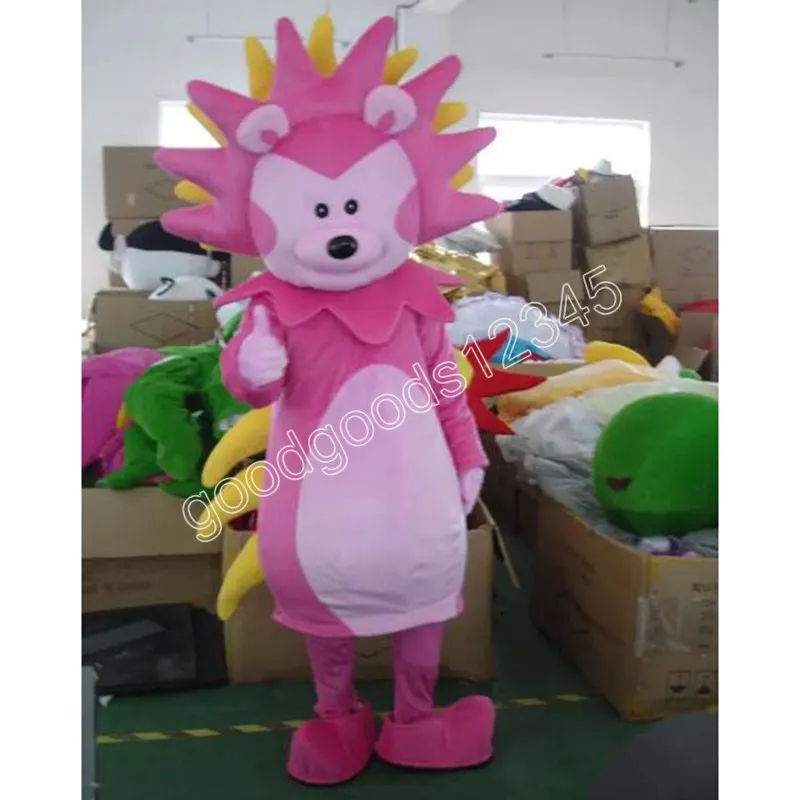 Leuke Splash Hedgehog Mascottekostuums Kerst Stripfiguur Outfit Pak Karakter Carnaval Kerstmis Halloween Volwassenen Grootte Verjaardagsfeestje Outdoor Outfit