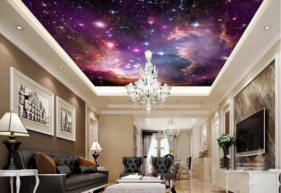 arredamento di moda decorazione della casa per la camera da letto Sogno abbaglia cielo zenith affresco 3d soffitto murales carta da parati7296423