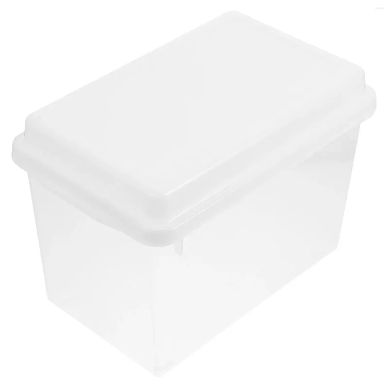 Platen herbruikbare broodcontainer opslag bin clear box toast organizer