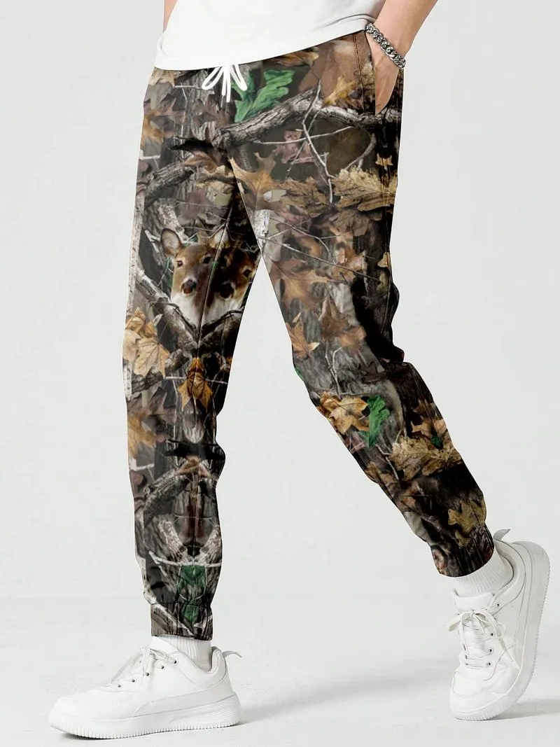 Pantalons pour hommes Motif de camouflage militaire Pantalon d'impression Hommes Femmes Casual Automne Pantalon de survêtement en plein air Harajuku Mâle Streetwear Pantalon de jogging