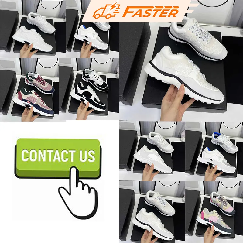 Luxury chan Designer Casual Running Shoes Sneakers Vintage Suede Leather Trainers Fashion Style Patchwork Shoes Platform Print Sneaker EUR39-44 Shoes