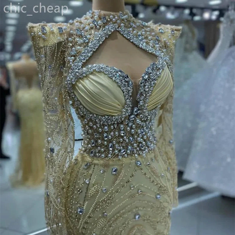 white christmas dresses Gold Sweetheart Beaded Sparkles Court Train Flowers Prom Dresses main image 1