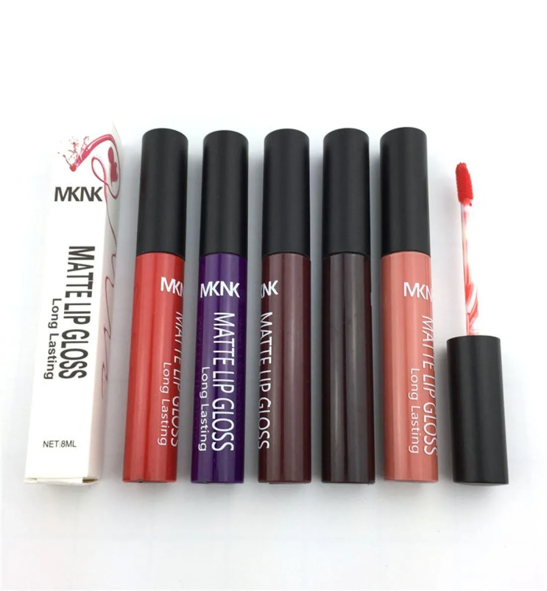 Mknk 24 Colours Foundatioin Makeup Matte Lip Gloss Nonstick Cup Liquid Listick Lipgloss Rouge A Levre3953444