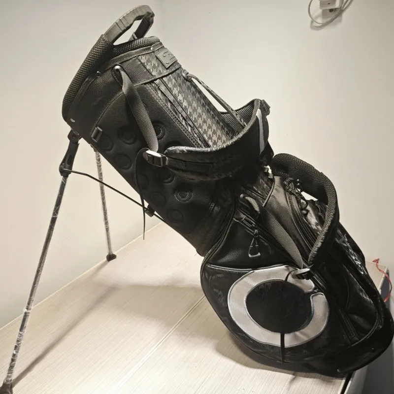 ゴルフブラックサークルTナイロンスタンドバッグ防水ボールバッグ詳細と写真のメッセージが残っています